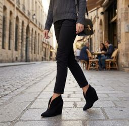 Steve Madden Black Suede Booties