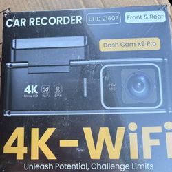 Dash Cam Front and Rear 4K+1080P, Dual Camera Dashcam Built-in 5GHz/2.4GHz WiFi GPS for Car 24H Parking Mode with WDR Night Vision Loop Recording 170°