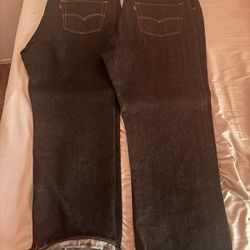 44x32 Black Levis 501s