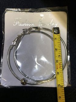 Large Silver Costume Loop Earrings! Pickup Only! No Holds! Idaho/Southern