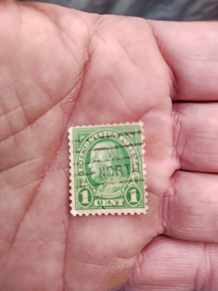 1cent Benjamin Franklin Stamp