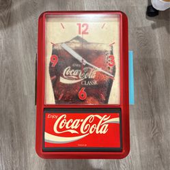 1992 Vintage Coca Cola Clock Model CBC Ridan Displays