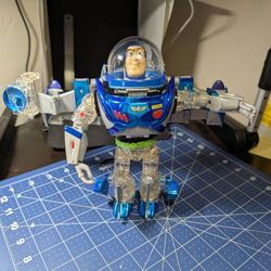2000 Disney Pixar Toy Story 2 Metal Morphers Buzz Lightyear Blue