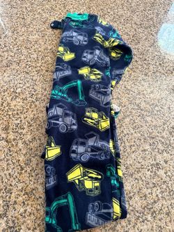 Kids Fleece Pajama Set Construction Trucks