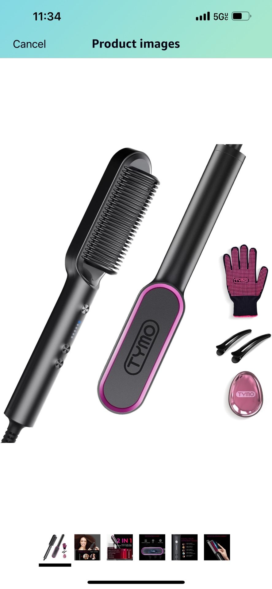 Hair Straightener Brush