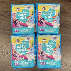 Pampers Easy Ups Diapers Girls Jumbo 4T-5T
