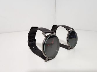 Red & Blue Fashion Men's and Women's Simple Business Mesh Quartz Watch for Geneva Couple