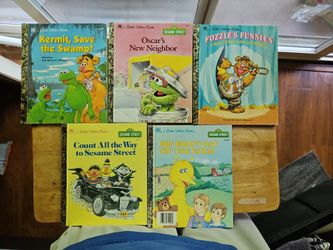 Sesame Street Muppets Little Golden Books Lot of 5
