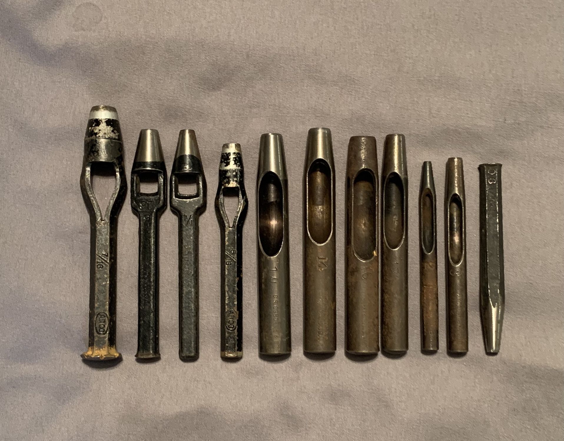 Antique Leather/ Saddle/ Gasket Punch Tools