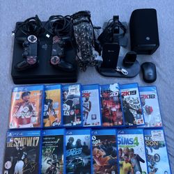Ps4, Controllers, Chargers, Headset, Speaker, Games