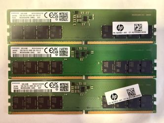 SAMSUNG DDR5 RAM 16GB — 4800MHz / 5600MHz — OEM — TESTED