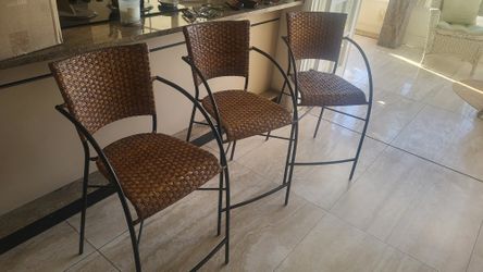 Wicker Rattan Bar stools Chair
