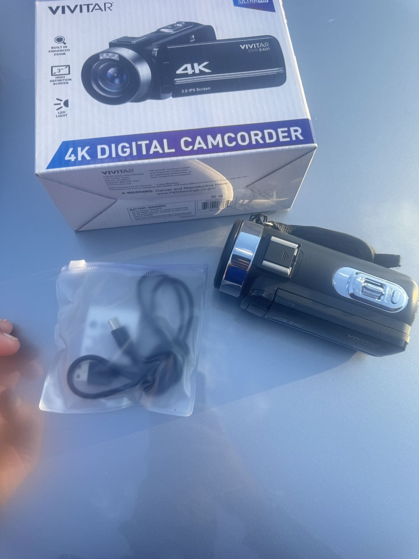 Vivitar 4K Digital Camcorder WIFI Night Vision Touch Screen Black