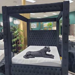 Queen Size Canopy Bed In Stock 