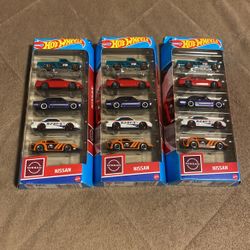Hot Wheels Nissan 5 Pack