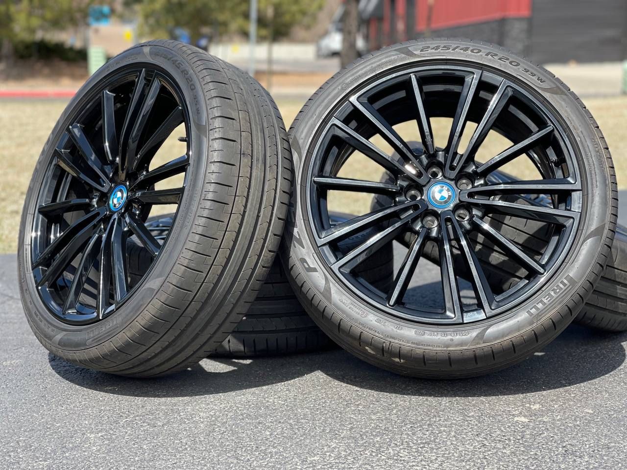 New OEM 20” BMW i8 X4 Wheels 5x112 rims Pirelli tires X3M X4M X5 840i