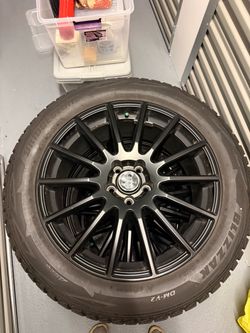 4x BLIZZAK DM-V2 235/55R19 105T XL tire + Velox Sterling SF wheel