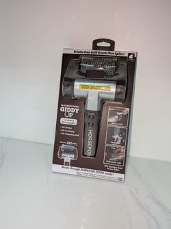 NEW HorsePower Giddy Up Cordless Electric Grill Brush – Bristle-Free BBQ Cleaner