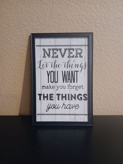 Framed Motivational Quote Wall Art