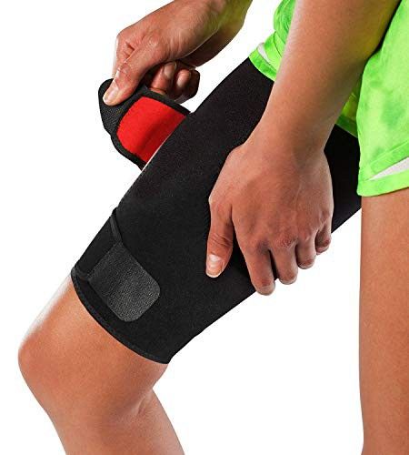Adjustable Thigh Brace Support, Quadriceps Support and Thigh Wraps for Men and Women. Unisex