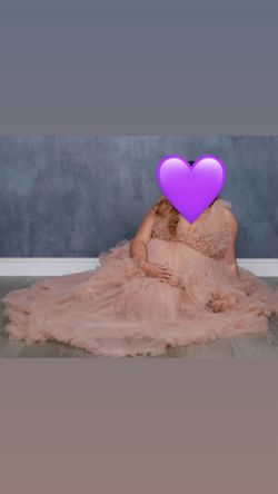 Maternity Dress - Rose Gold