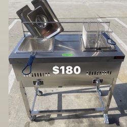 Stainless Deep Fryer With Double Fryer Nuevo En Especial Para Gas Propano