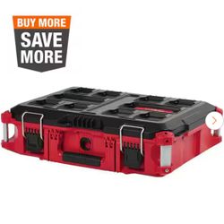 PACKOUT 22 in. Medium Red Tool Box with 75 lbs. Weight Capacity