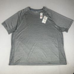 NWT Tommy Bahama Men’s XXXL Gray Island Zone Short Sleeve Delray Crew Shirt