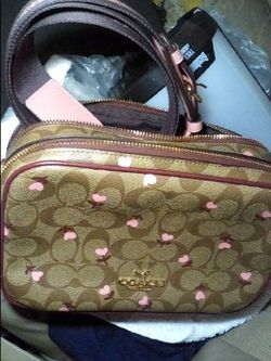 Coach Signature Heart Print Crossbody Bag