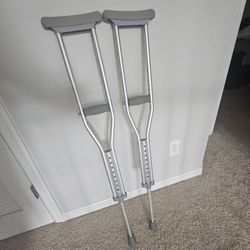 Adjustable Aluminum-frame Crutches