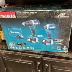 Makita Lxt Lithium Ion Brushless Cordless 2 Pc Combo Kit 