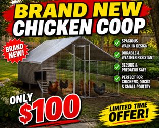 Brand new heavy duty chicken coop for $100