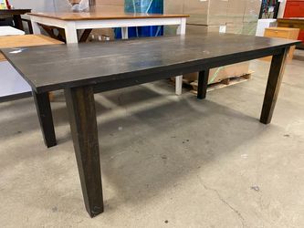 Dark Stain Wooden Dining Table