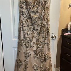 Gold Formal Long Dress 