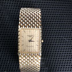 Beautiful Vintage Longines Swiss Made 18k Gold Plated Works Good Keeping Perfect Time 