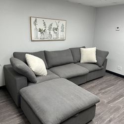 Grey Cloud Couch Brand New - Free Delivery