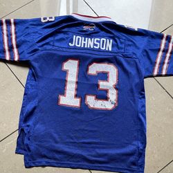 Vintage NFL Buffalo Bills Sz Large  #13 Stevie Johnson, Youth Jersey Reebok On Field