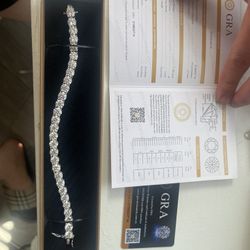 Moissanite Bracelet 6.5mm 