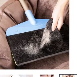 EZClean 3-in-1 Wet/Dry Squeegee with Microfiber,Hair Removing Pad