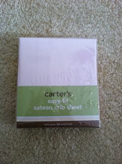 Carter's, Easy-Fit Sateen Crib Sheet