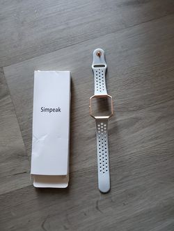 (L48) Fitbit Blaze, Soft Silicone Breathable Replacement Sport Accessory Strap Wristband with Metal Frame, Large size