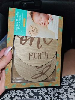 Wooden Monthly Photo Props 