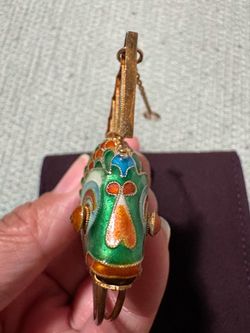 Cloisonné Enamel Fish Pendant or Charm