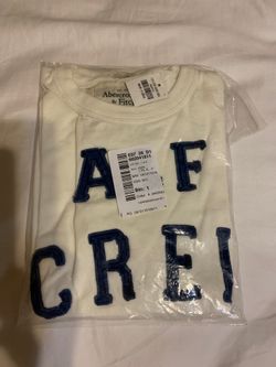 $13 rare T shirt abercrombie AF authentic white men XL authentic la Camisa estilo polo, playera