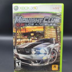 XBox 360 Midnight Club Los Angeles With Poster ( Tested & Working  ) 