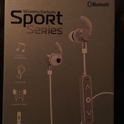 Tzumi NEW SILVER wireless Bluetooth Sport Magnetic Design Series Earbuds