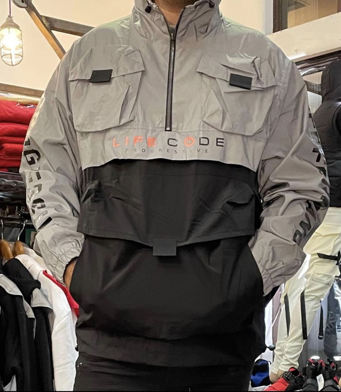 Men’s Reflector Hoodie, Sweatshirt, Lifecode