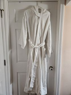 White Hooded Bath Robe