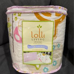 NEW Lolli Living Sparrow collection crib bumper set_4 pieces