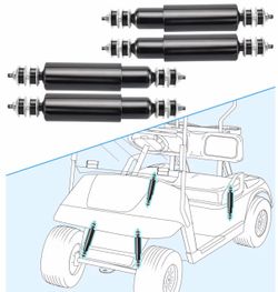 EZGO TXT Front and Rear Shocks Absorbers for 1994-Up Golf Cart, 4PCS, OEM # 70928/G01, 76418/01